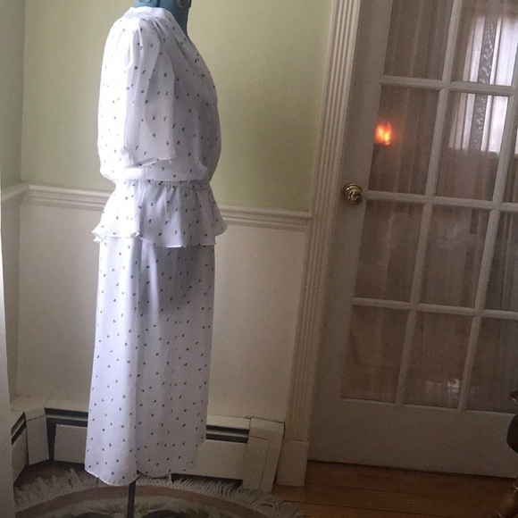 Vintage Sheer Dot Dress💙 - Picture 3 of 6